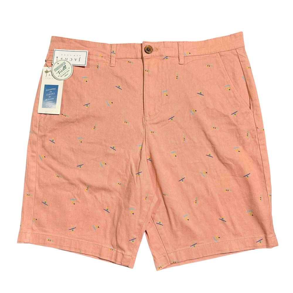 JACHS Bleeker Surfboard Print‎ Shorts Casual Summer Size 32 Vacation Beach Fest